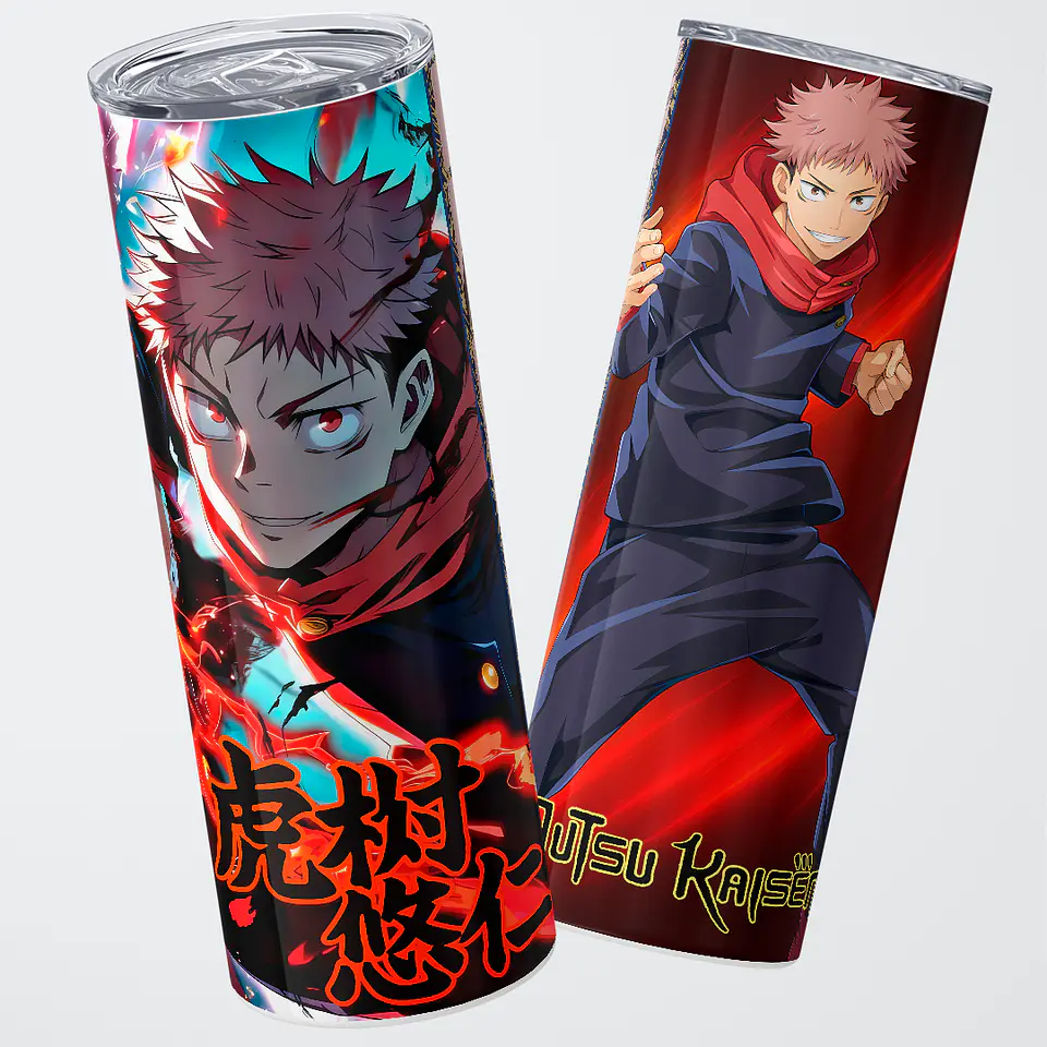 Vaso térmico 600ml - Diseño Yuji Itadori Cursed Spark 1