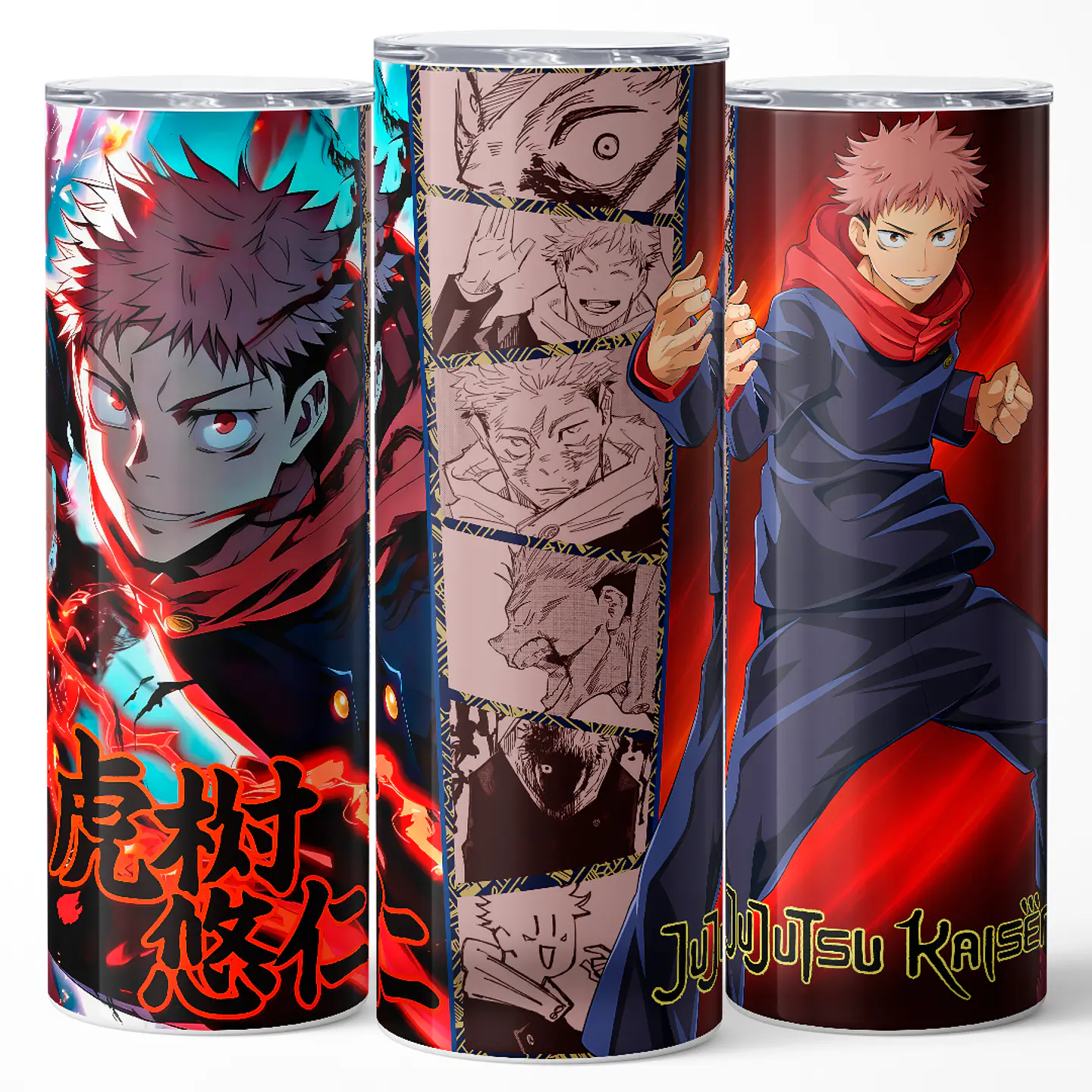 Vaso térmico 600ml - Diseño Yuji Itadori Cursed Spark 3