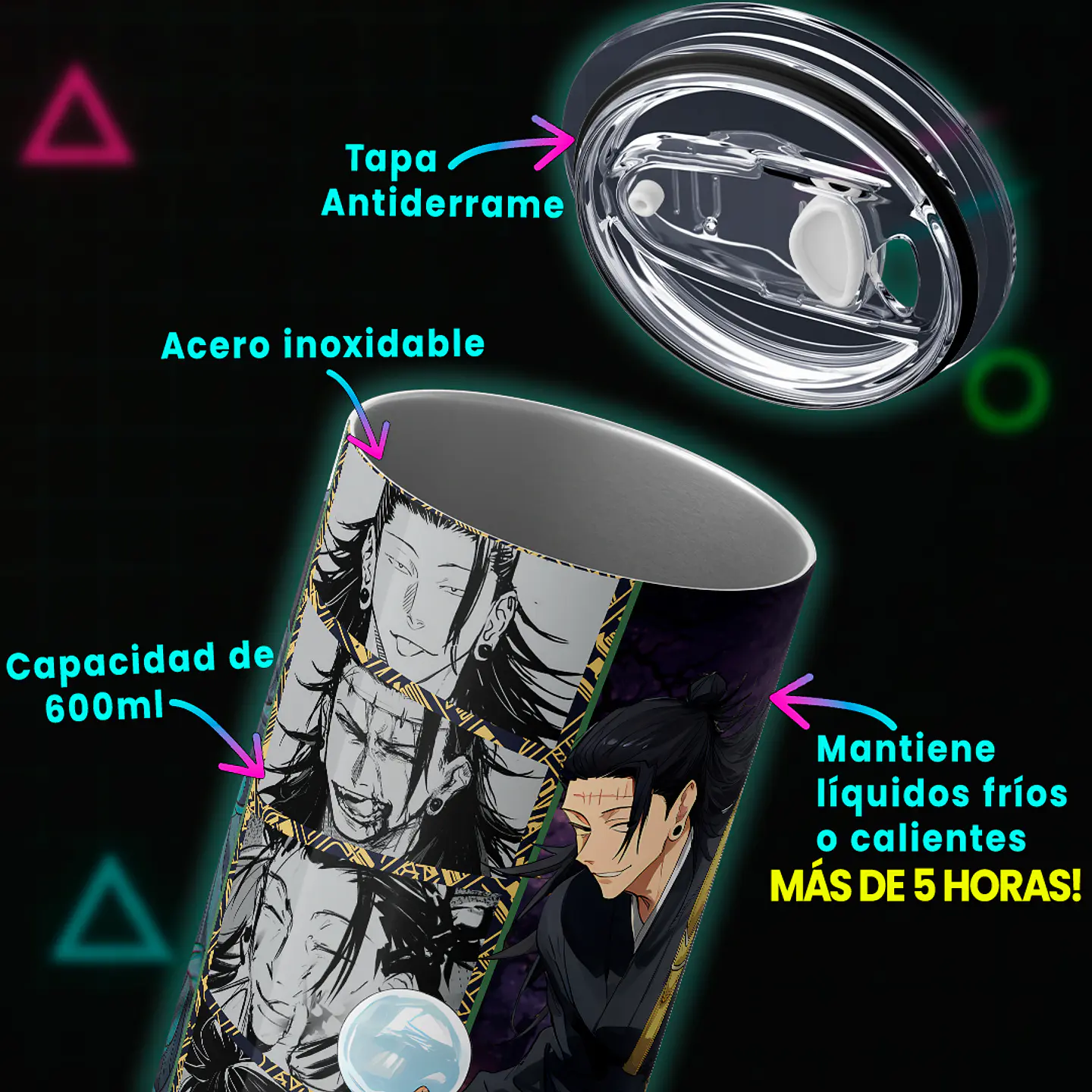 Vaso térmico 600ml - Diseño Geto Curse Manipulation 4