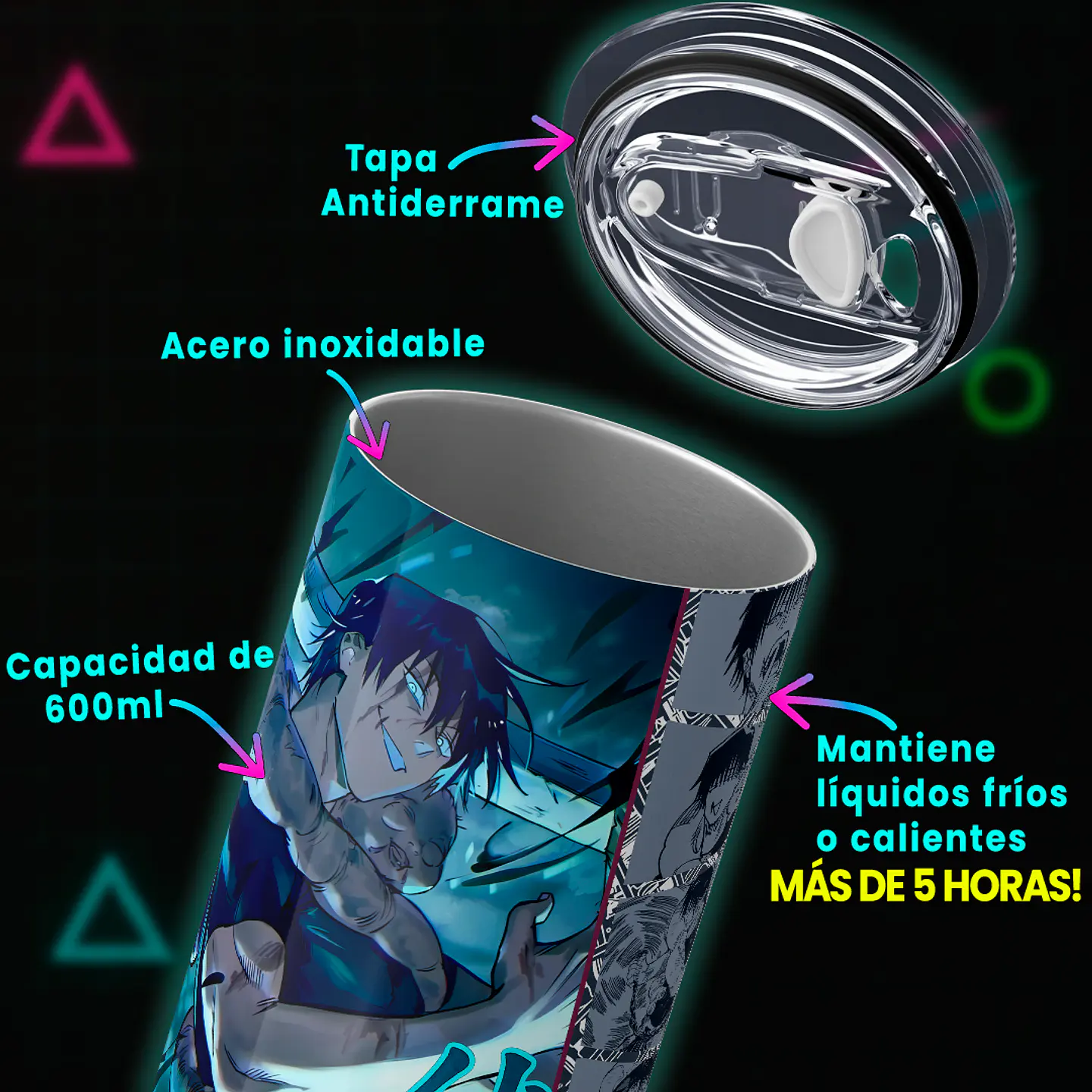 Vaso térmico 600ml - Diseño Toji Sorcerer Killer 4