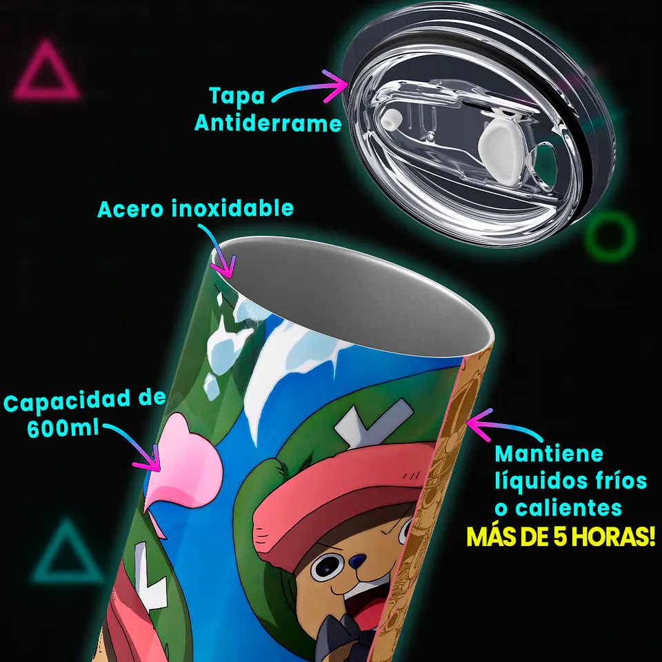 Vaso térmico 600ml - Diseño Chopper Shinobi Wano 4