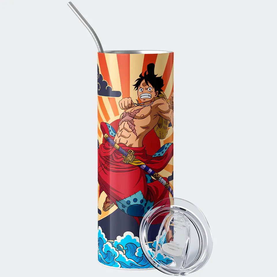 Vaso térmico 600ml - Diseño Luffy Wano Sunburst 2