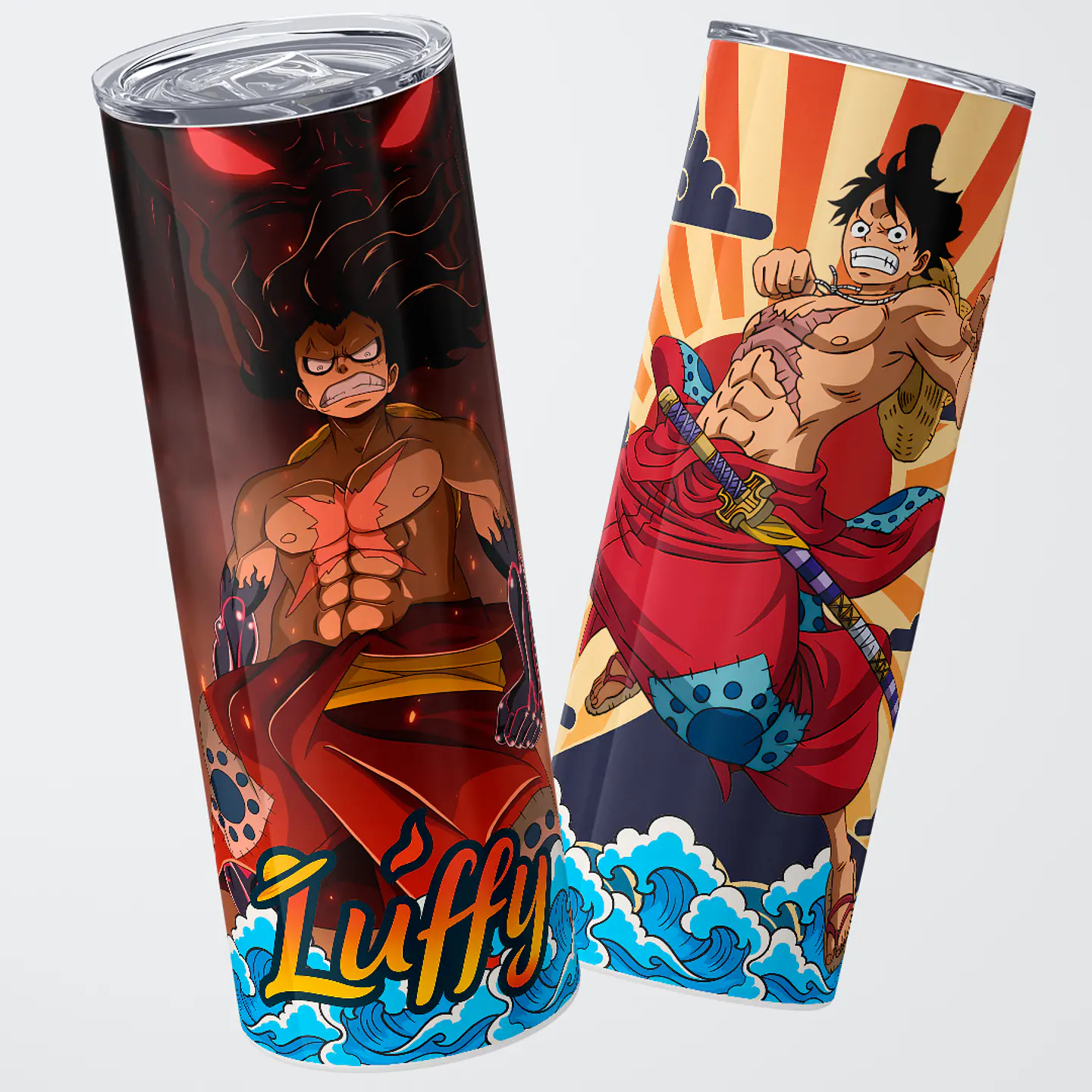 Vaso térmico 600ml - Diseño Luffy Wano Sunburst 1