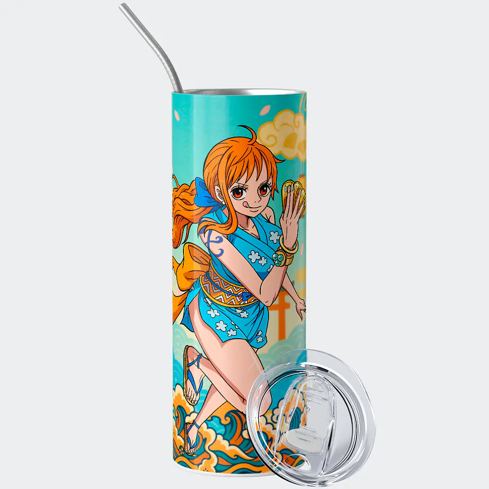 Vaso térmico 600ml - Diseño Nami Kunoichi Gold 2