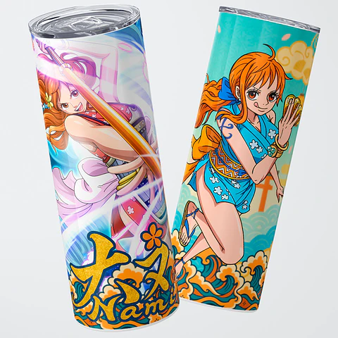 Vaso térmico 600ml - Diseño Nami Kunoichi Gold