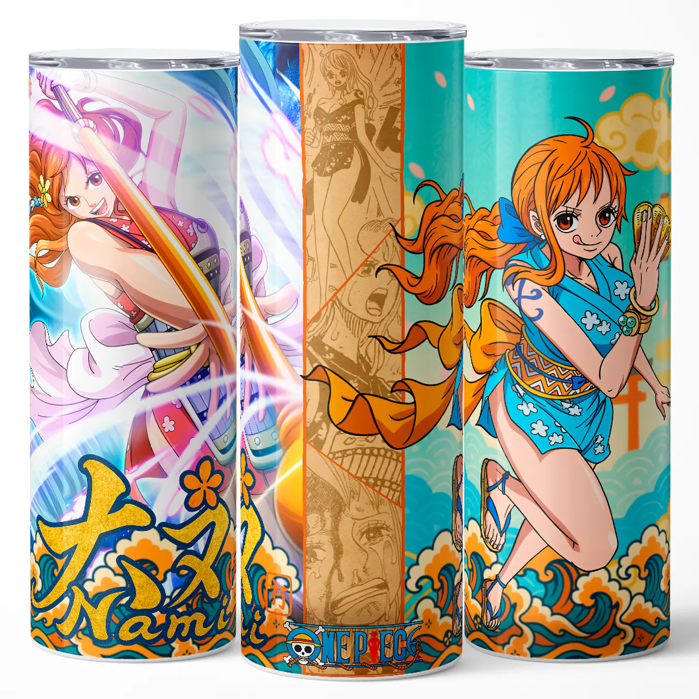 Vaso térmico 600ml - Diseño Nami Kunoichi Gold 3