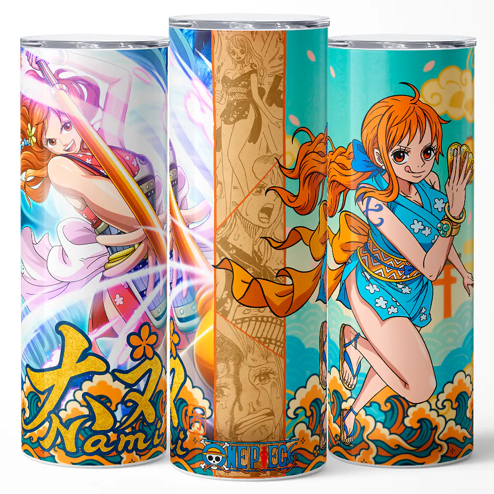 Vaso térmico 600ml - Diseño Nami Kunoichi Gold 3