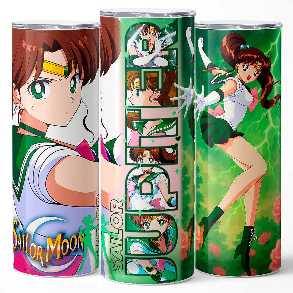 Vaso térmico 600ml - Diseño Sailor Jupiter Thunder Rose 3