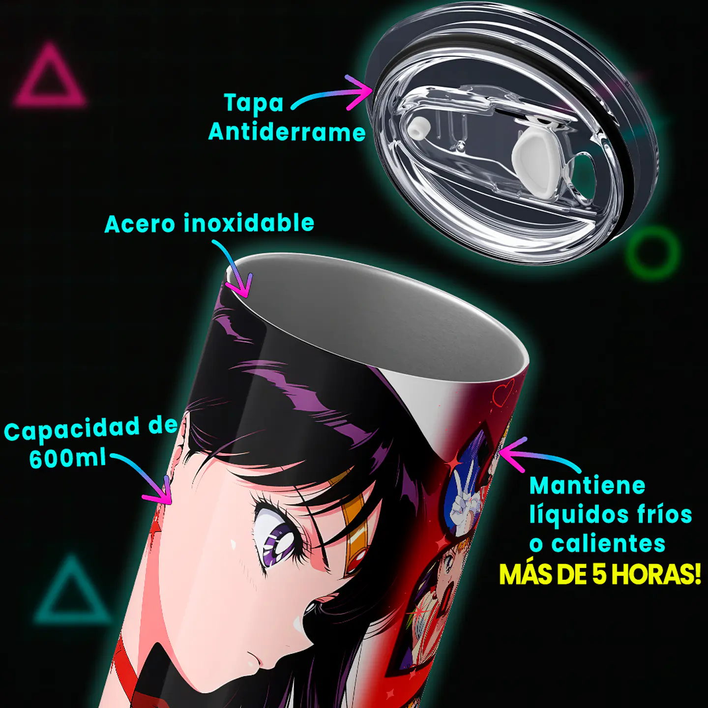 Vaso térmico 600ml - Diseño Mars Fire Passion 4