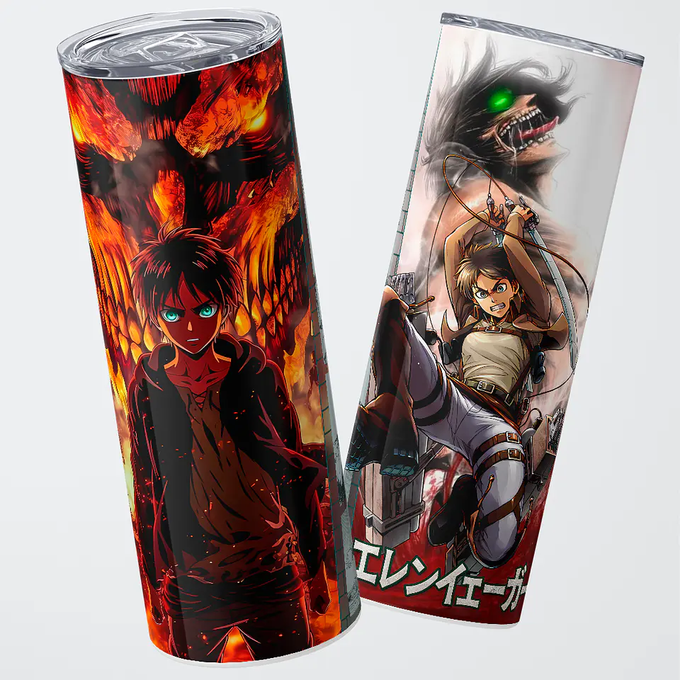 Vaso térmico 600ml - Diseño Eren Yeager Founding Path 1