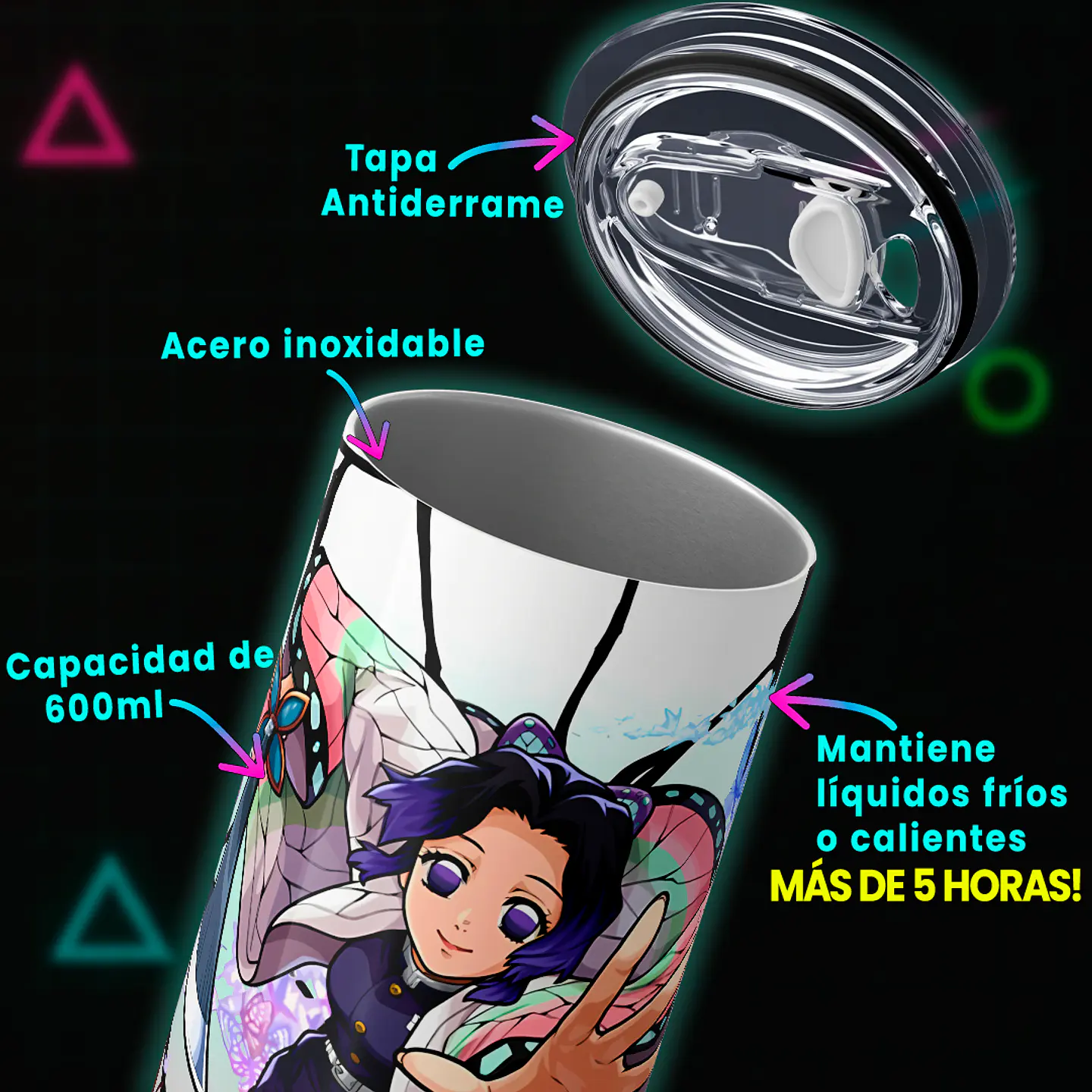 Vaso térmico 600ml - Diseño Shinobu 4