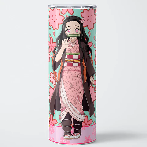 Vaso térmico 600ml - Diseño Nezuko Menthe Sakura
