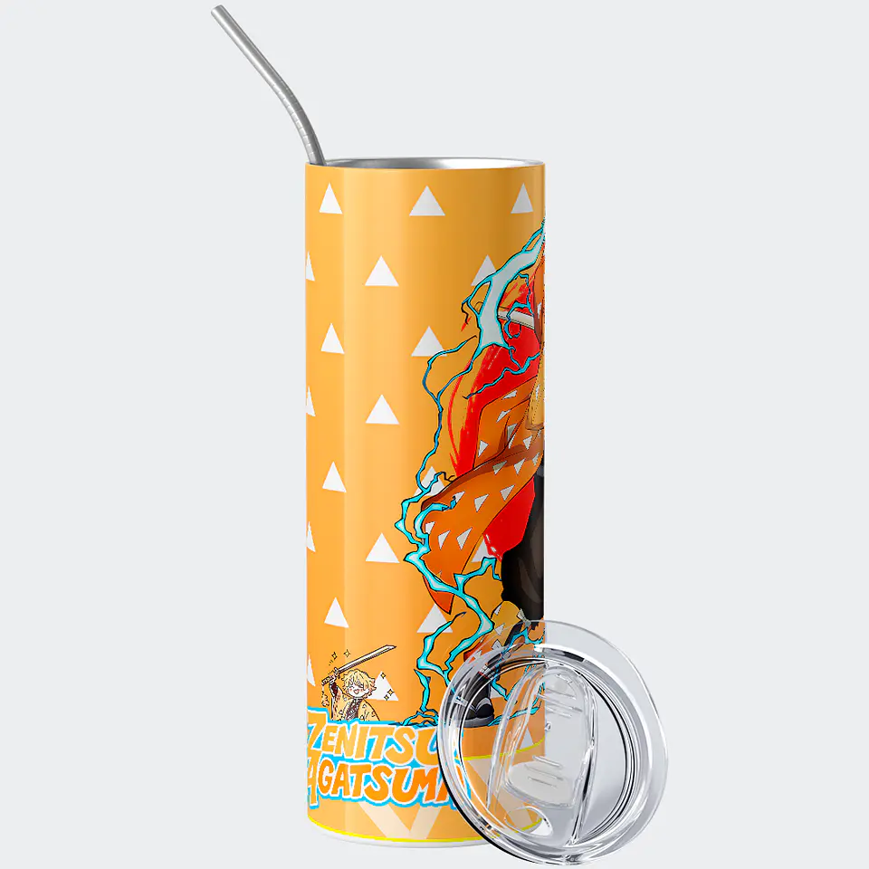 Vaso térmico 600ml - Diseño Zenitsu Thunder Strike 2