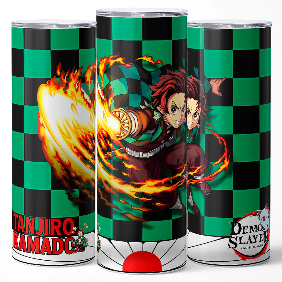 Vaso térmico 600ml - Diseño Tanjiro Hinokami Spirit 3