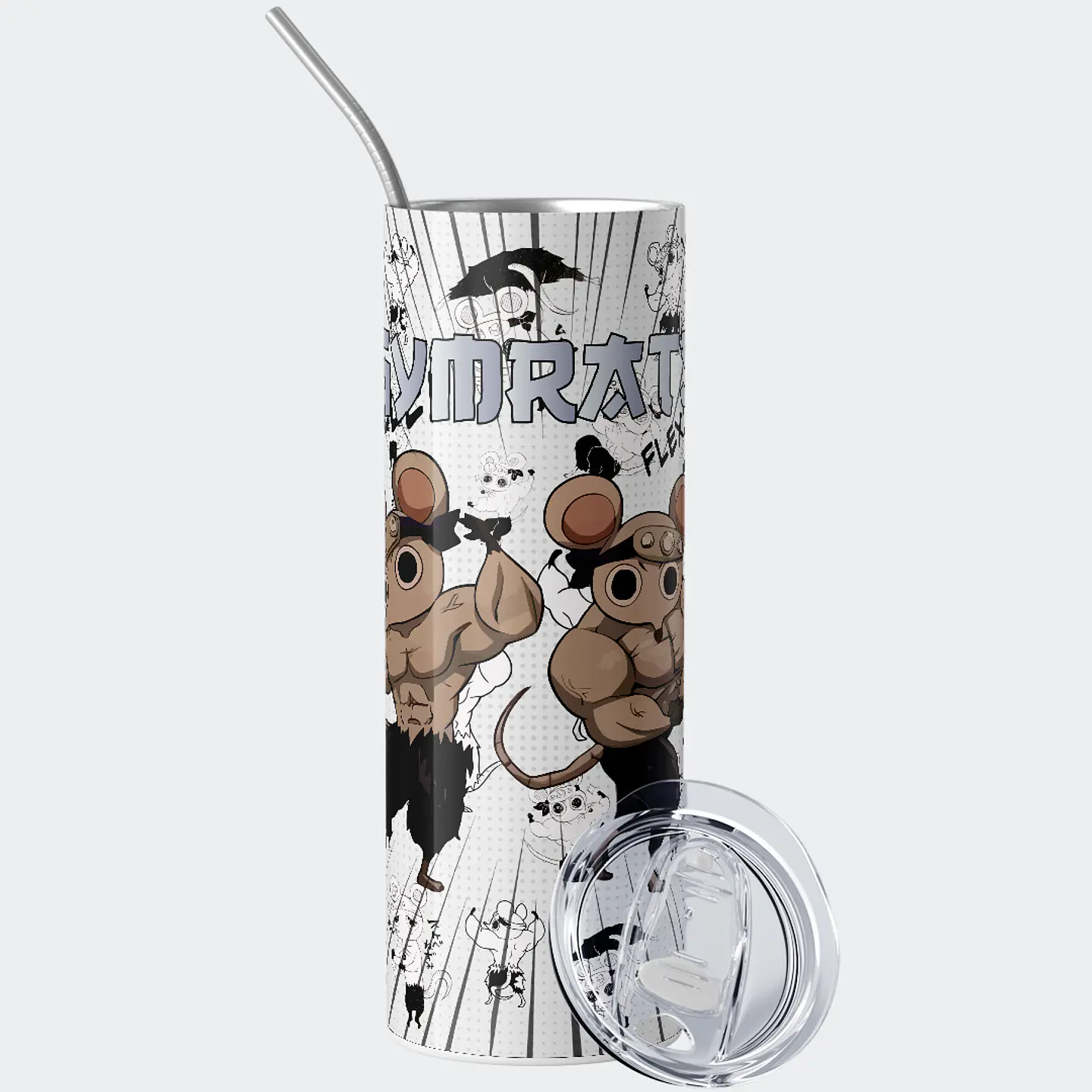 Vaso térmico 600ml - Diseño Muscle Mice Gymrats 2