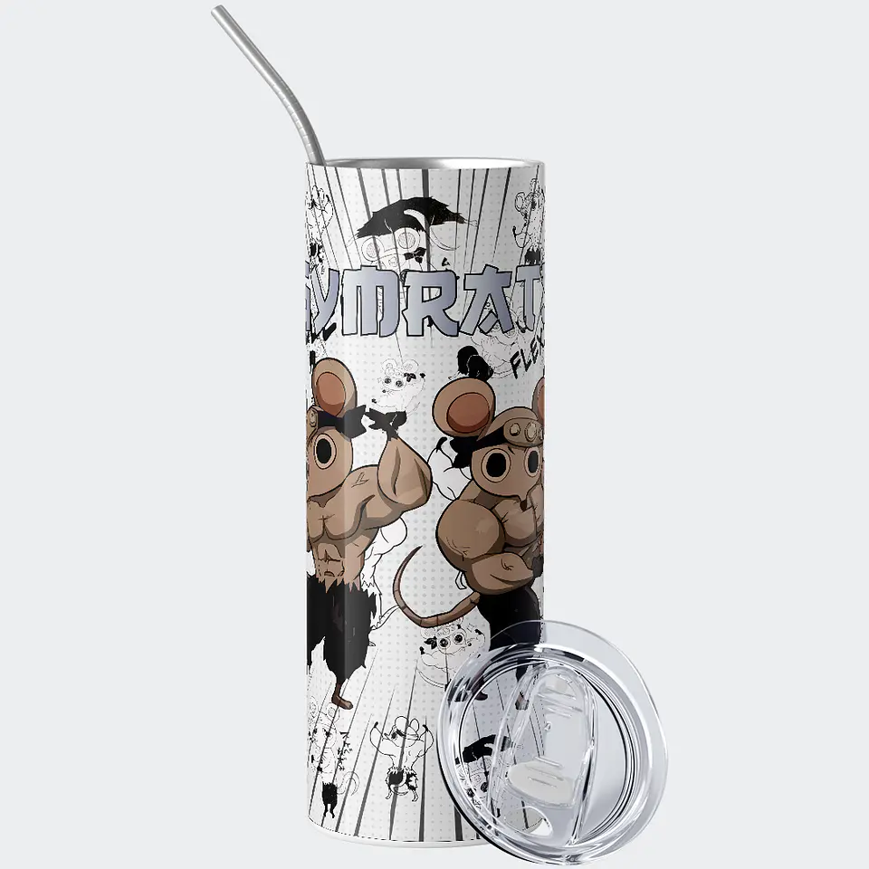 Vaso térmico 600ml - Diseño Muscle Mice Gymrats 2