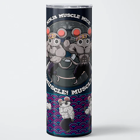 Vaso térmico 600ml - Diseño Muscle Mice Ninja Heavy