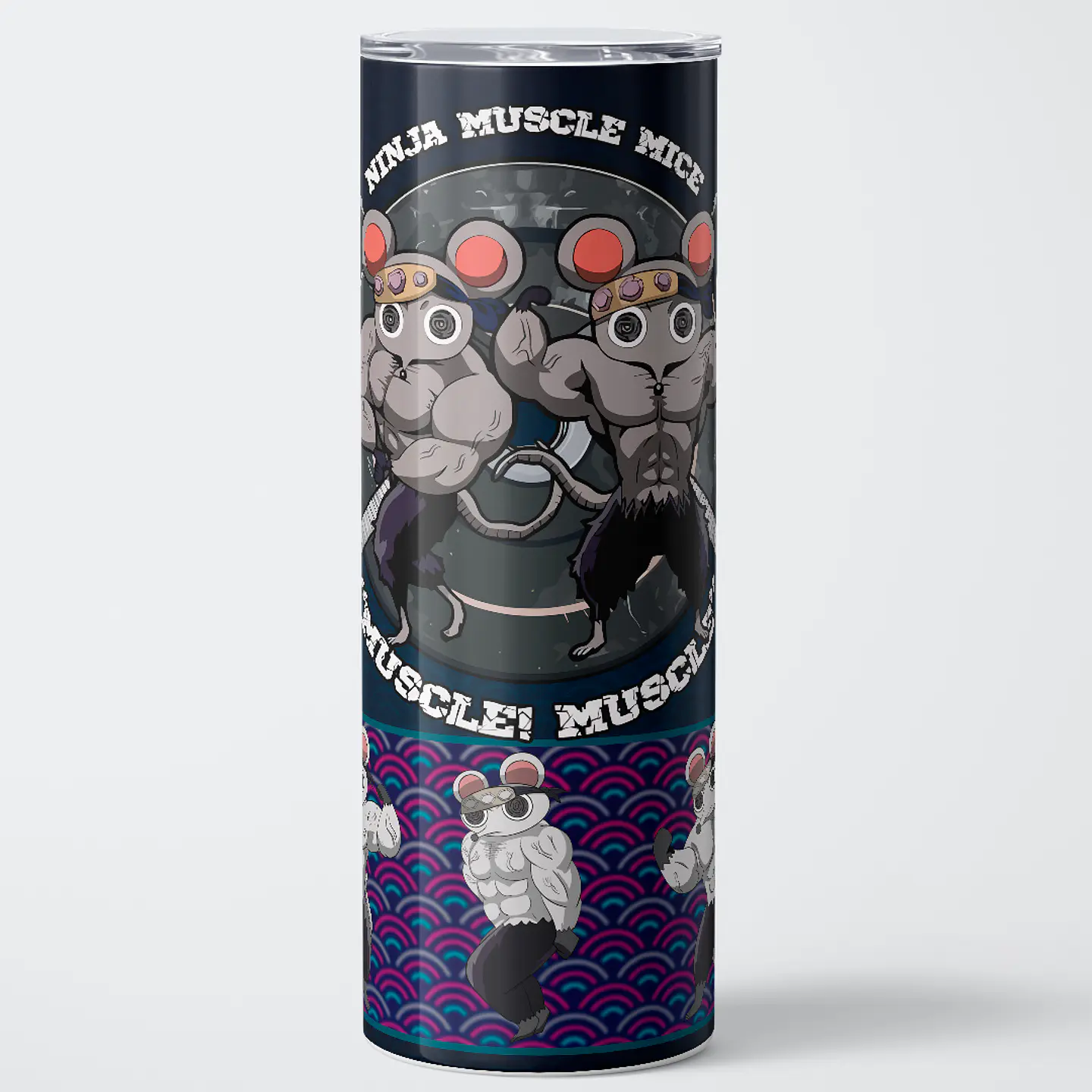 Vaso térmico 600ml - Diseño Muscle Mice Ninja Heavy 1