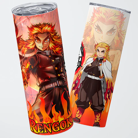 Vaso térmico 600ml - Diseño Rengoku Burning Soul