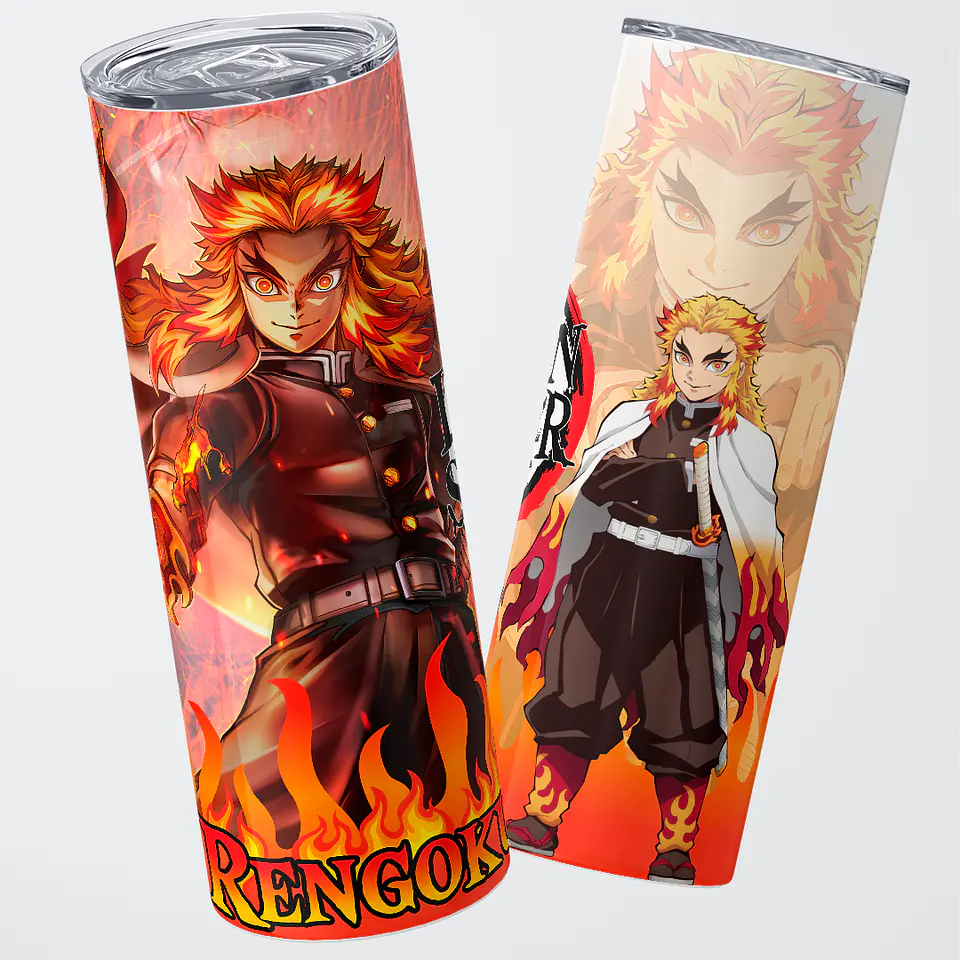 Vaso térmico 600ml - Diseño Rengoku Burning Soul 1