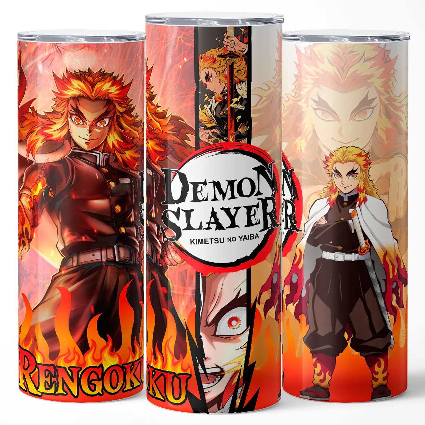 Vaso térmico 600ml - Diseño Rengoku Burning Soul 3