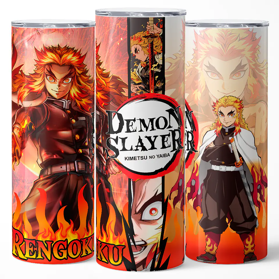 Vaso térmico 600ml - Diseño Rengoku Burning Soul 3