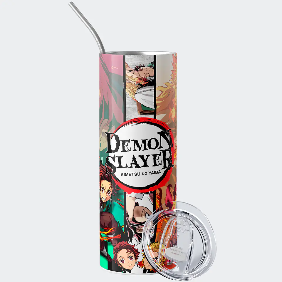 Vaso térmico 600ml - Diseño Tanjiro & Rengoku Flame Bond 2