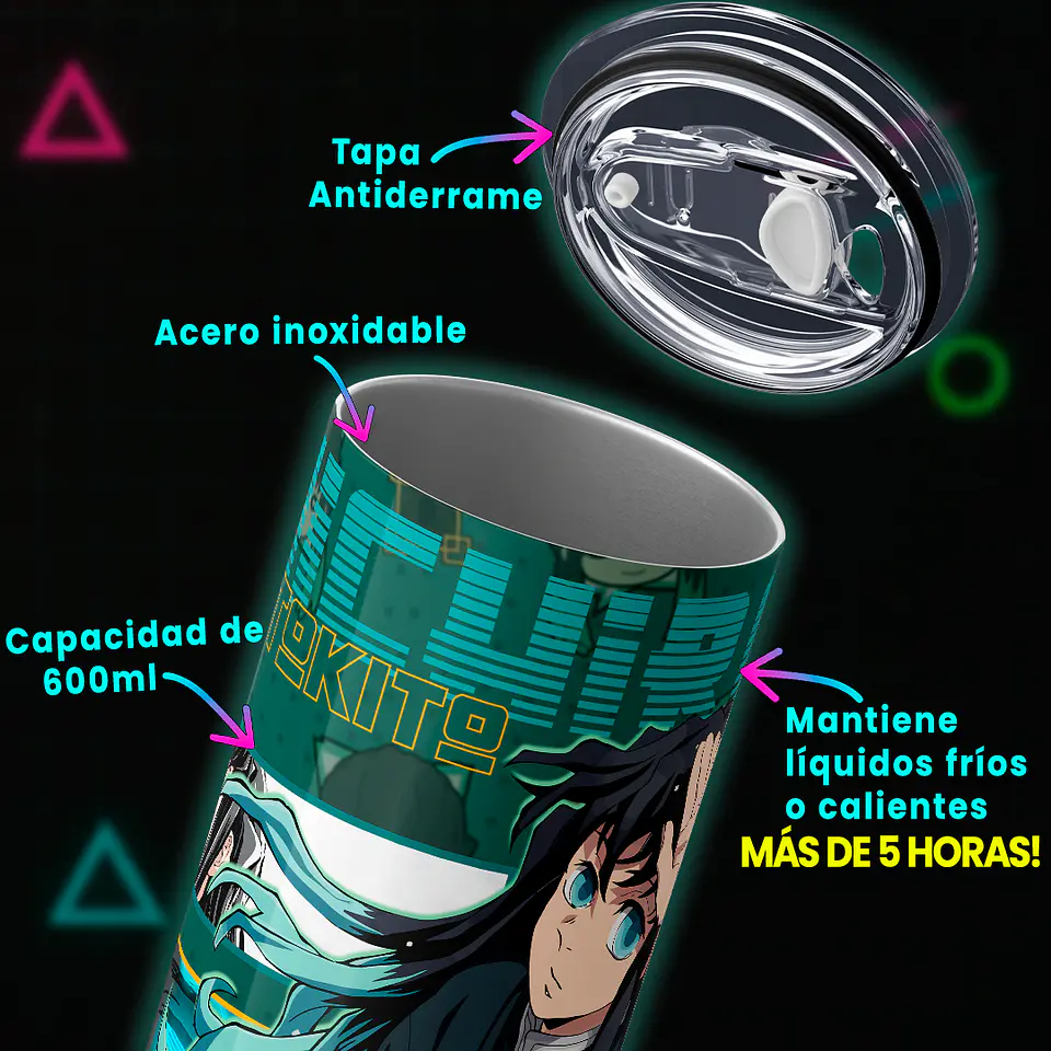 Vaso térmico 600ml - Diseño Tokito Mist Clarity 4