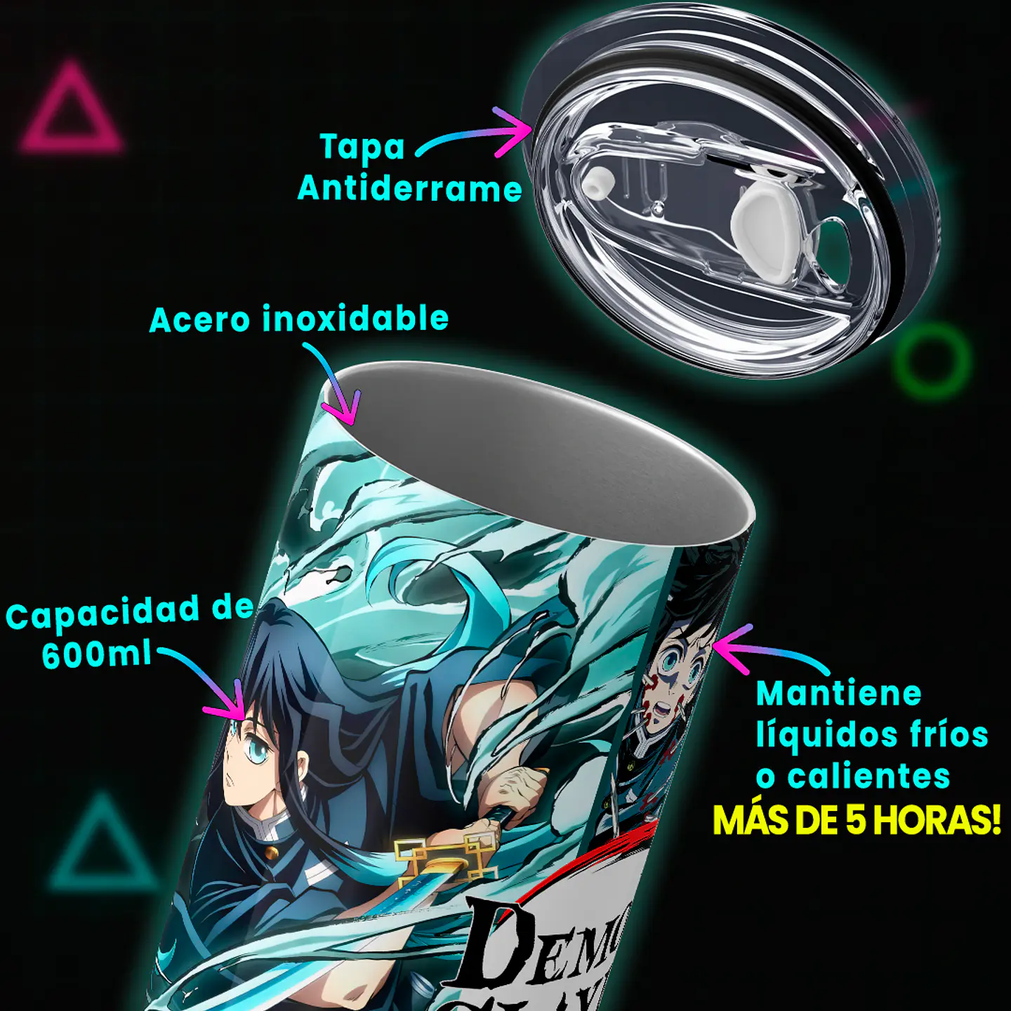 Vaso térmico 600ml - Diseño Muichiro Mist Flow 4