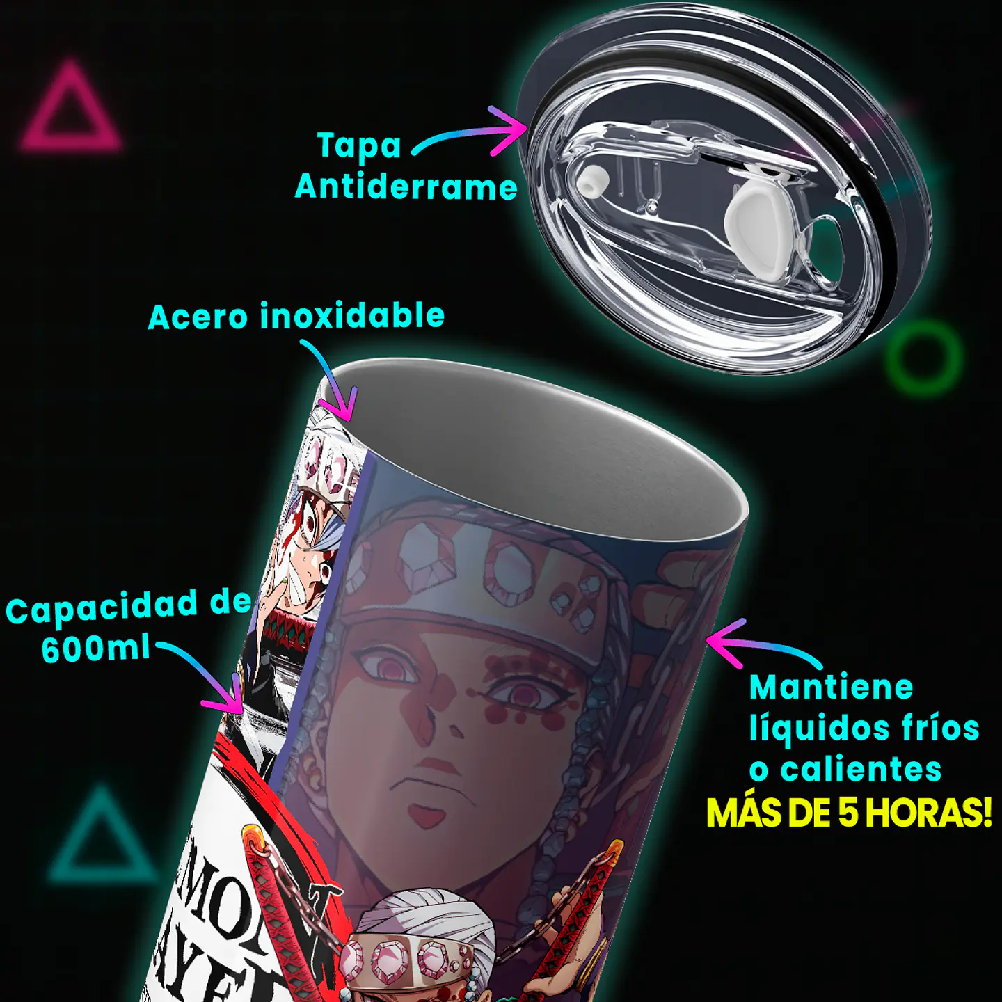 Vaso térmico 600ml - Diseño Tengen Sound Flash 4