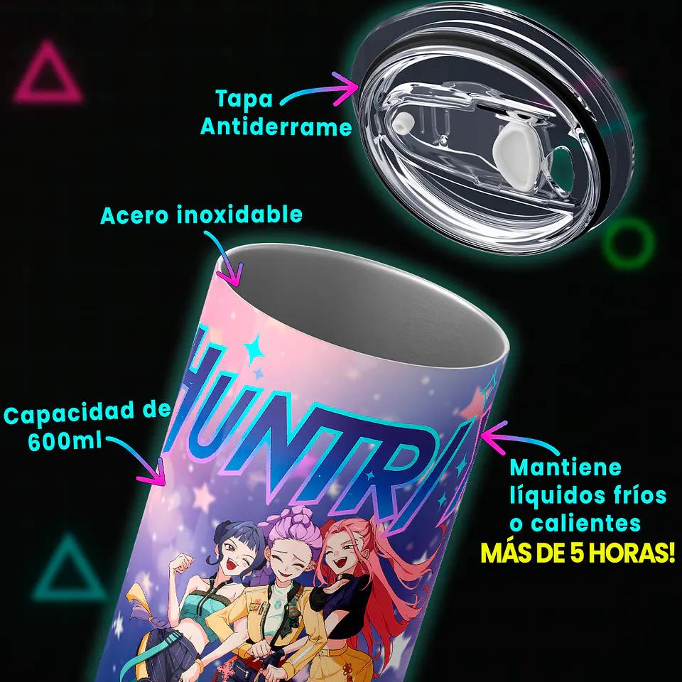 Vaso térmico 600ml - Diseño Huntrix Starry Dream 4