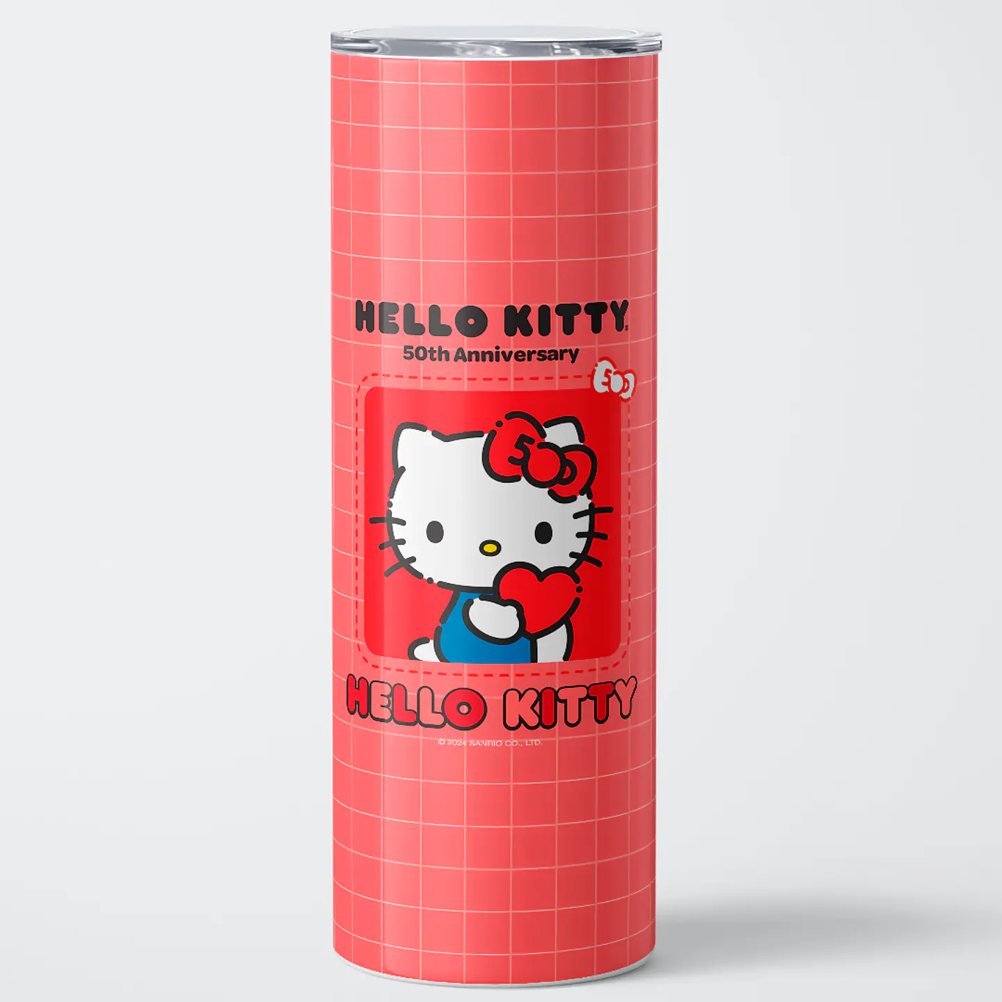 Vaso térmico 600ml - Diseño Hello Kitty 50th Heart Grid 1