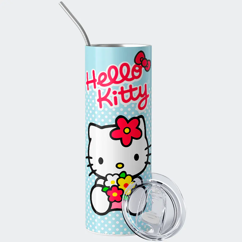 Vaso térmico 600ml - Diseño Hello Kitty Sky Polka Dots 2