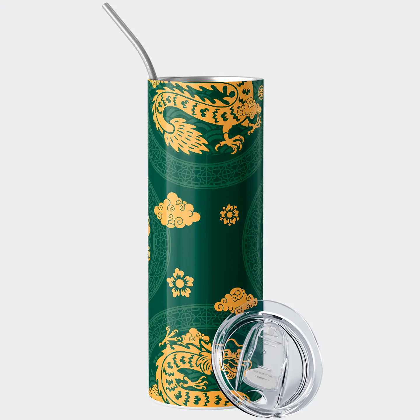 Vaso térmico 600ml - Diseño Jade Imperial Guardian 2