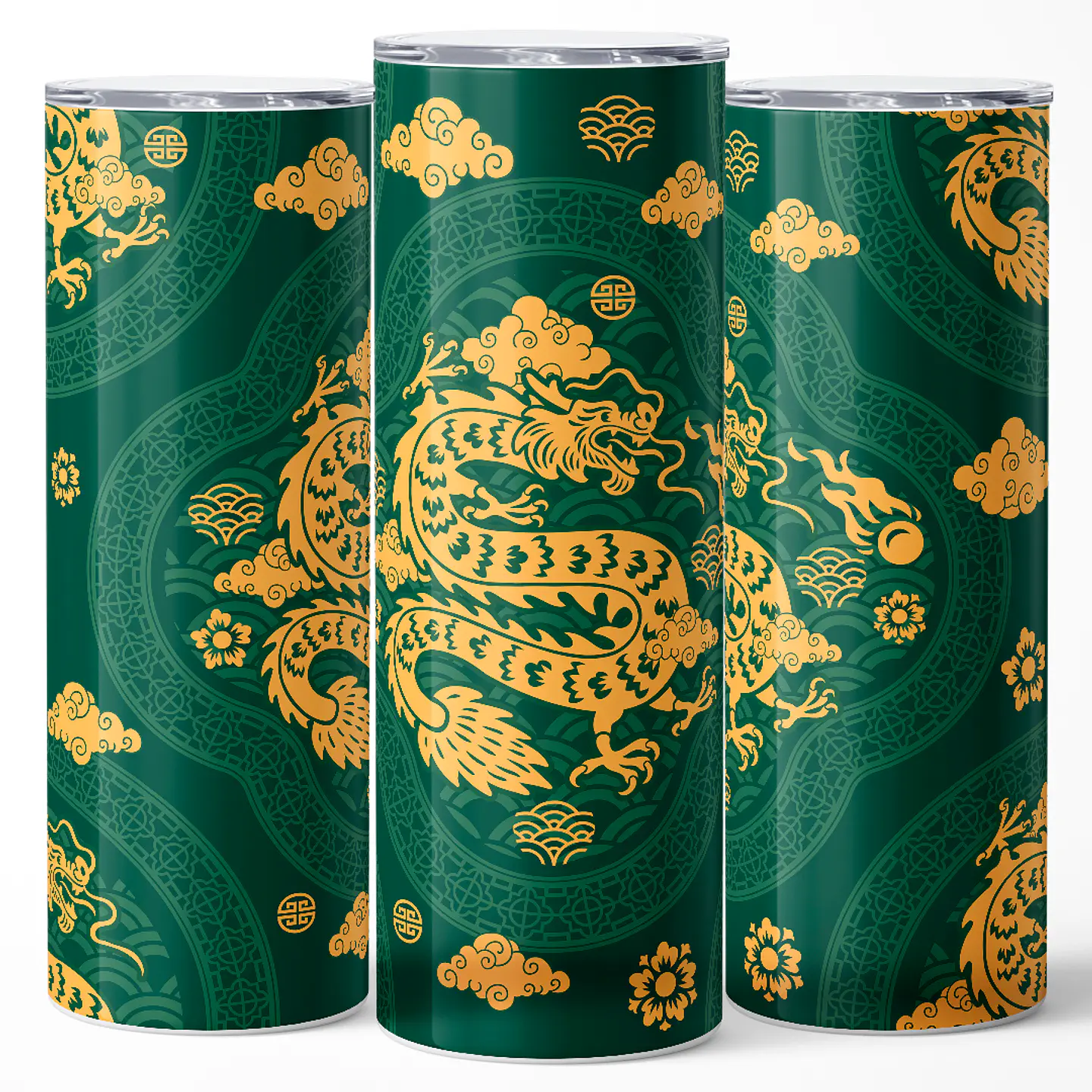 Vaso térmico 600ml - Diseño Jade Imperial Guardian 3