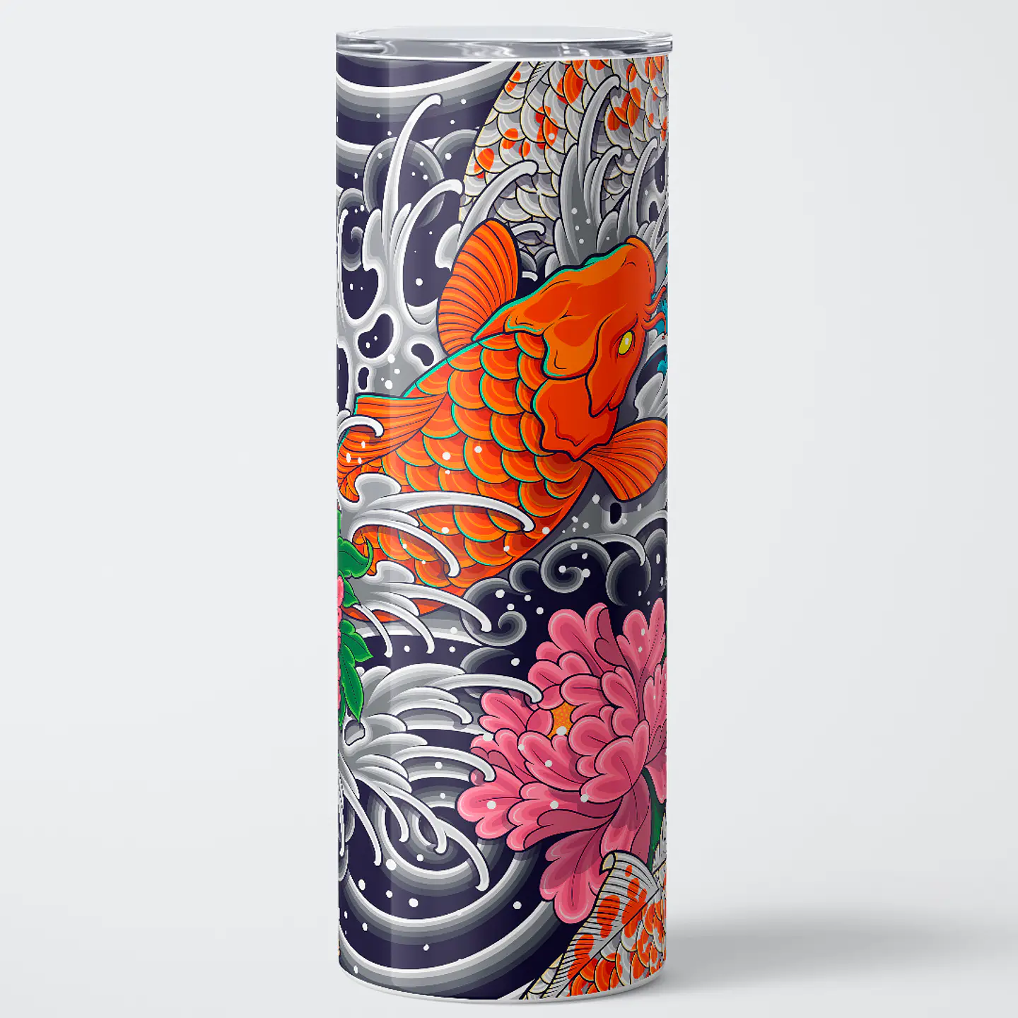 Vaso térmico 600ml - Diseño Koi Serenity Wave 1