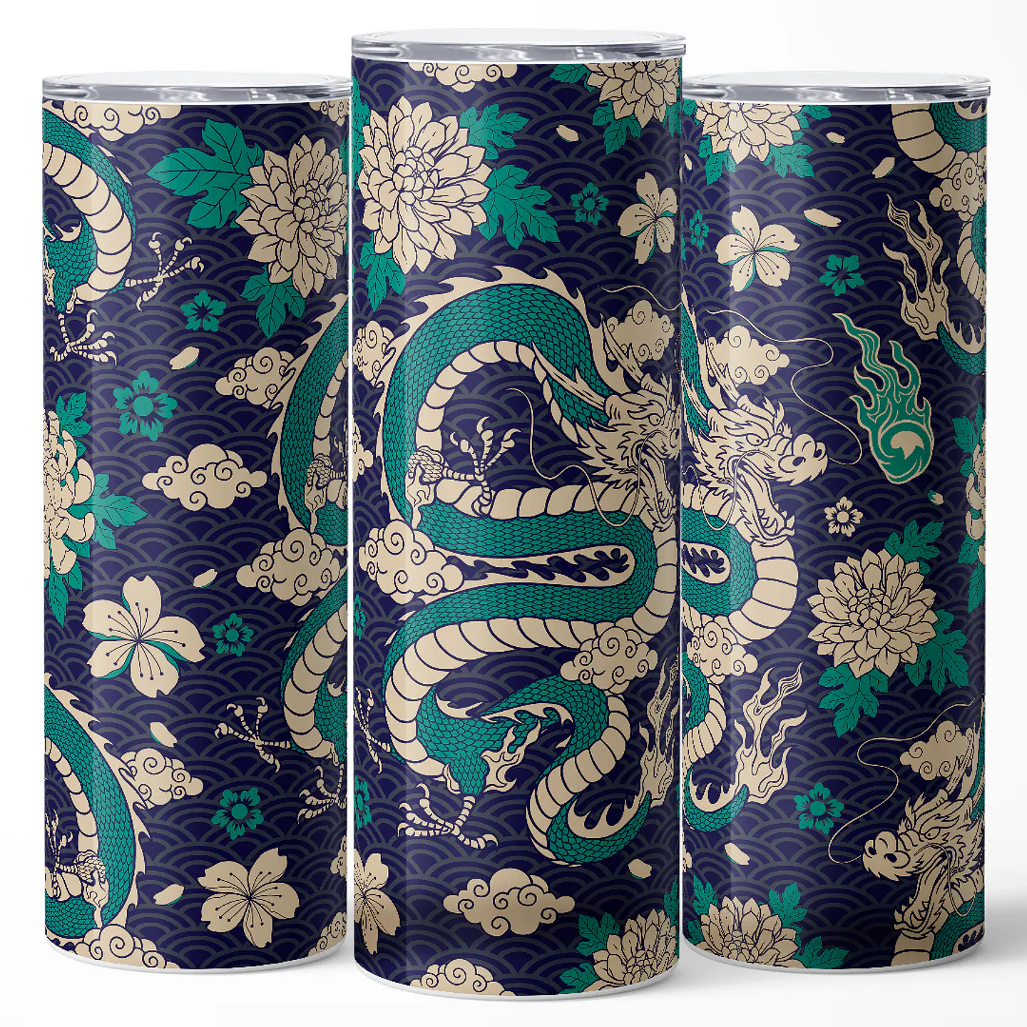 Vaso térmico 600ml - Diseño Midnight Azure Ryu 3