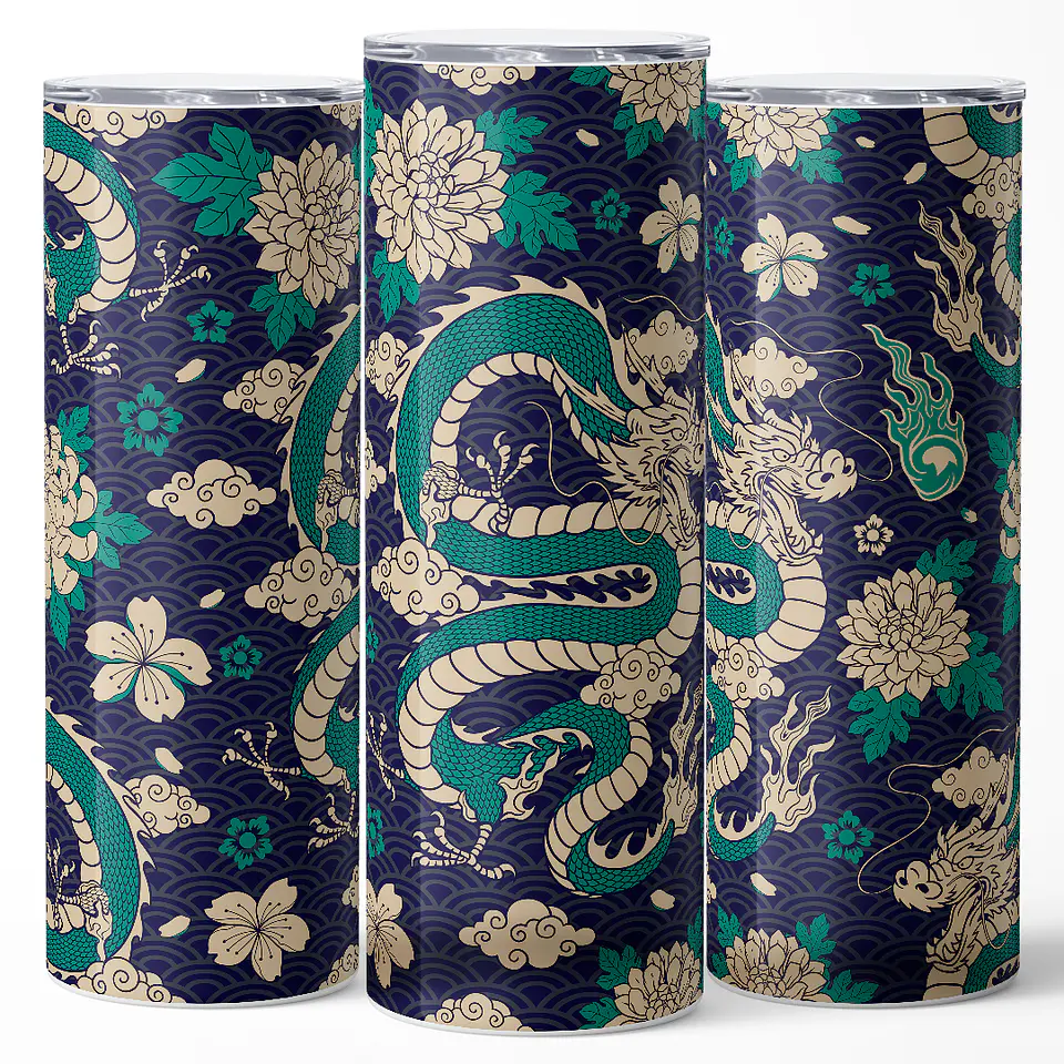 Vaso térmico 600ml - Diseño Midnight Azure Ryu 3