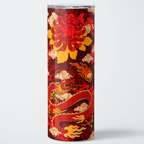 Vaso térmico 600ml - Diseño Crimson Flame Dragon
