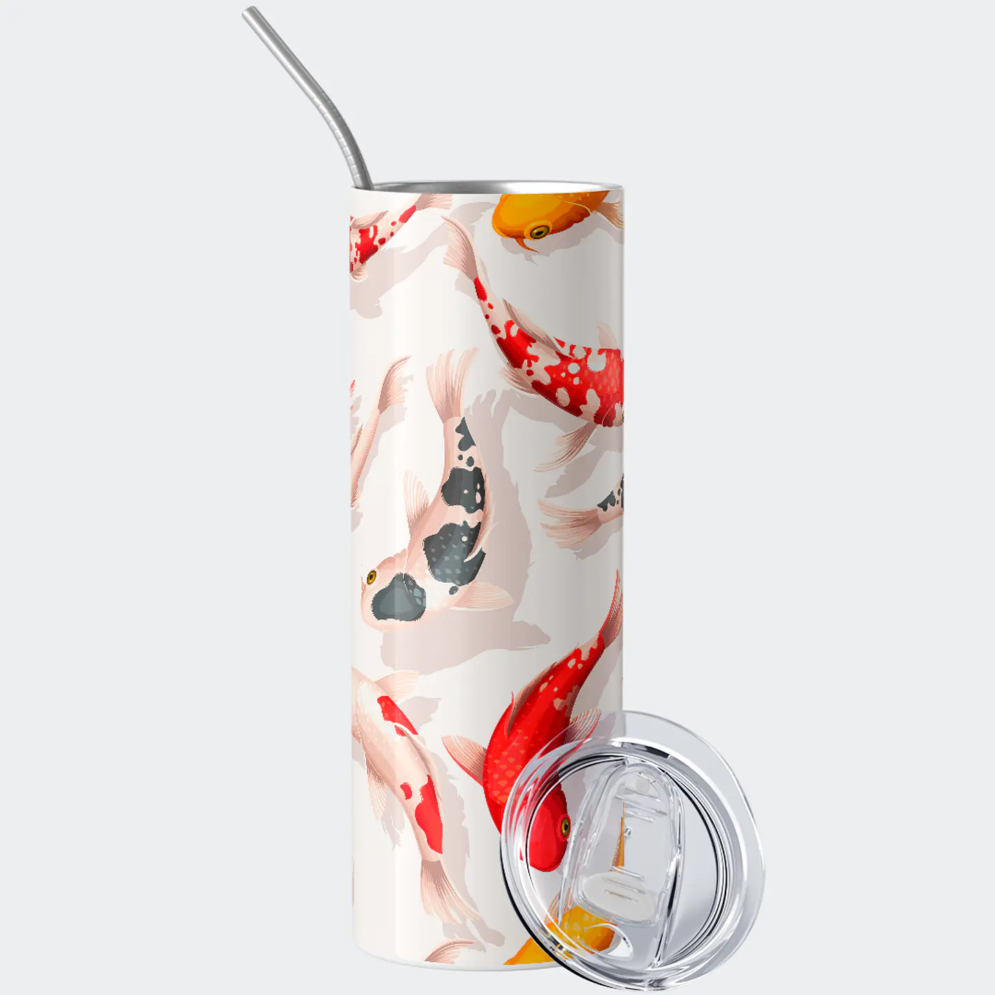 Vaso térmico 600ml - Diseño Koi White Harmony 2