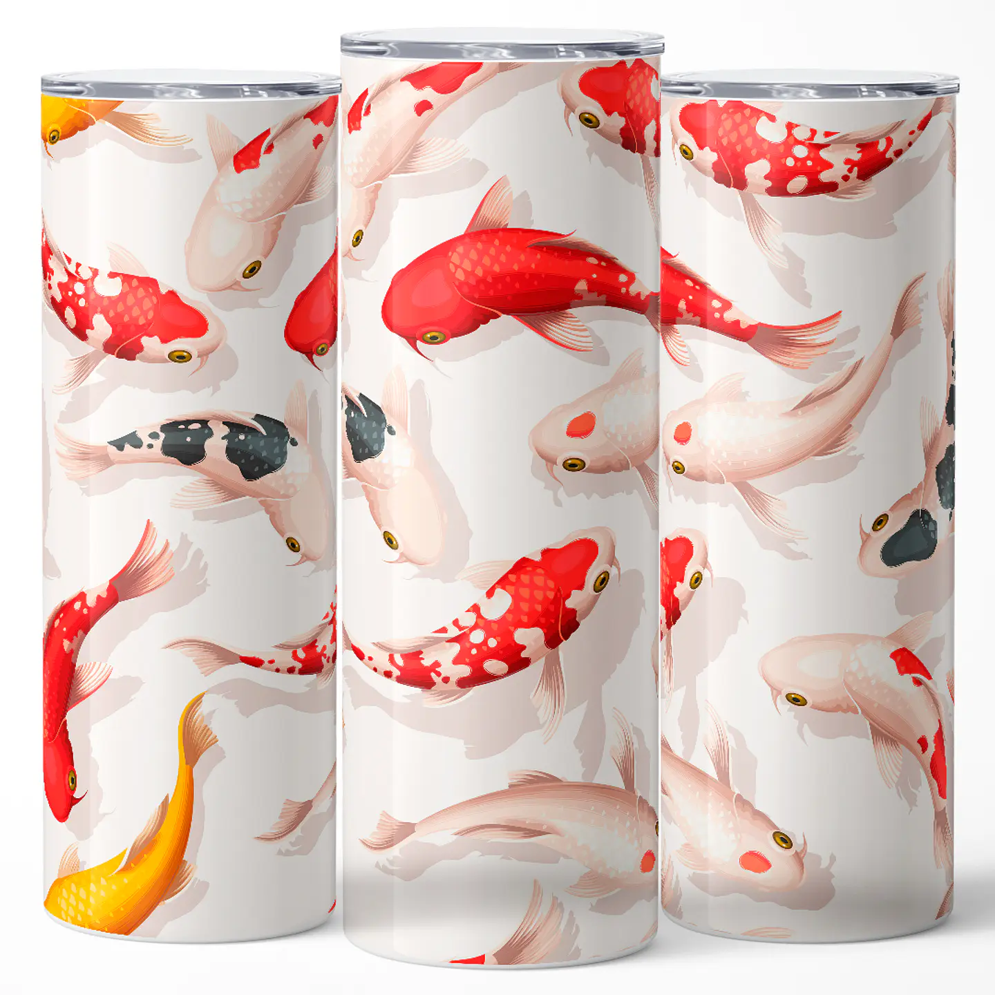 Vaso térmico 600ml - Diseño Koi White Harmony 3
