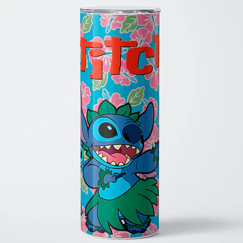 Vaso térmico 600ml - Diseño Stitch Aloha Hula Dance