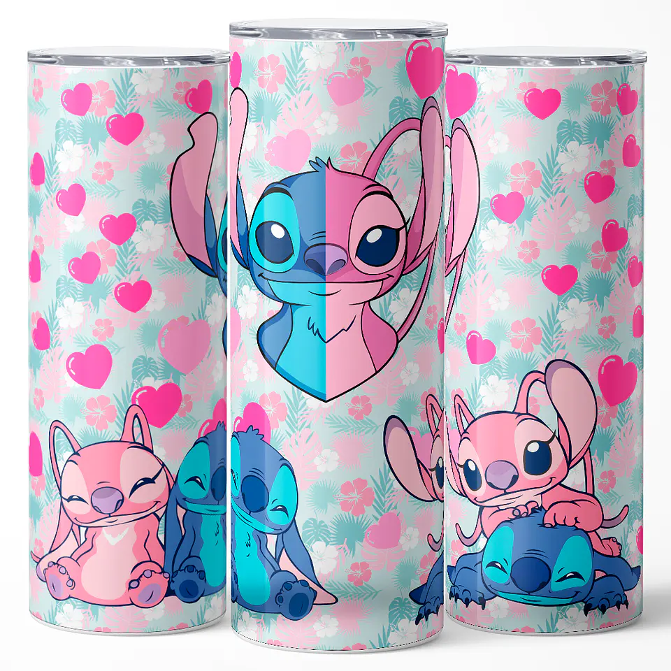 Vaso térmico 600ml - Diseño Stitch & Angel 3