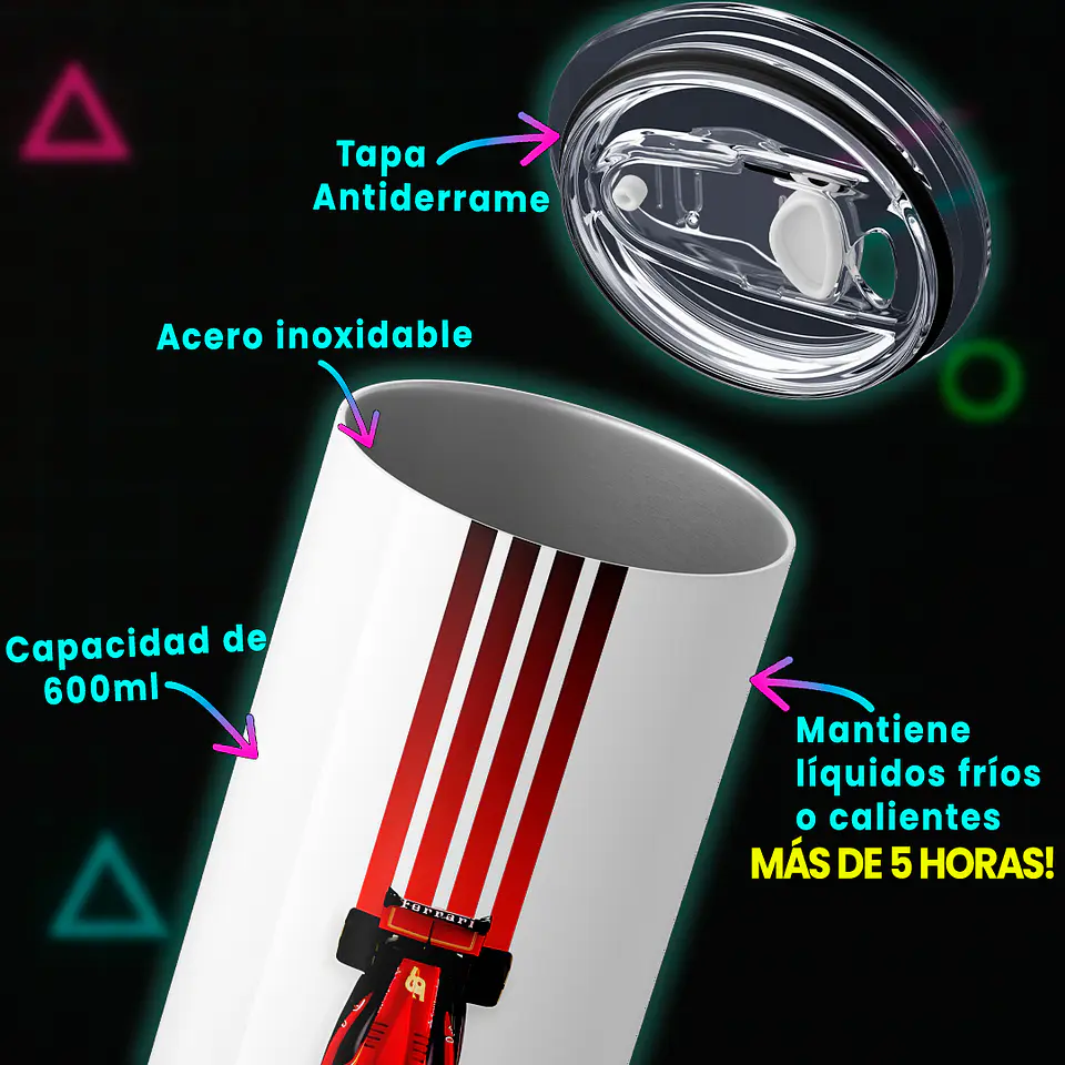 Vaso térmico 600ml - Diseño Carlos Sainz Smooth Operator 55 3
