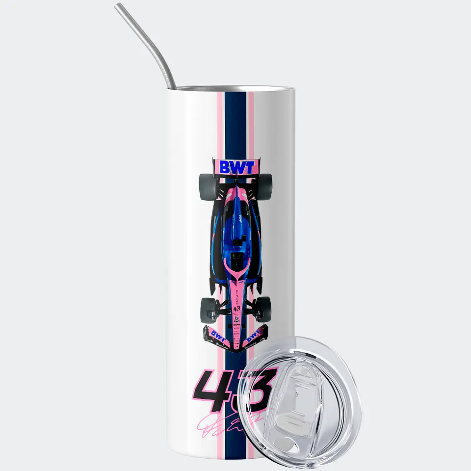 Vaso térmico 600ml - Diseño Franco Colapinto Pink Edition 43 2