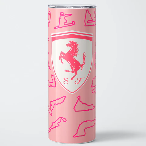 Vaso térmico 600ml - Diseño Ferrari Pink Circuit Passion