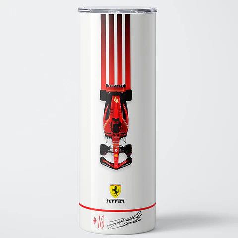Vaso térmico 600ml - Diseño Charles Leclerc 16 Minimalist Car
