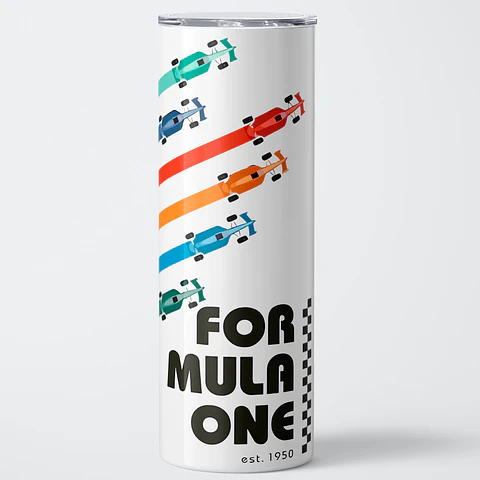 Vaso térmico 600ml - Diseño F1 Heritage Speed Trails