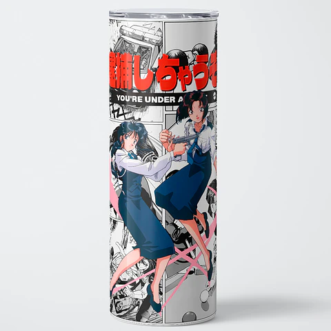 Vaso térmico 600ml - Diseño You're Under Arrest Retro Police