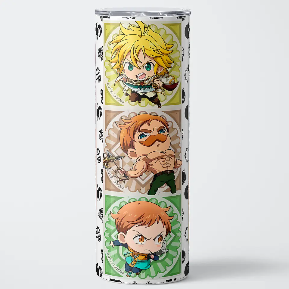 Vaso térmico 600ml - Diseño Nanatsu no Taizai Chibi Knights 1